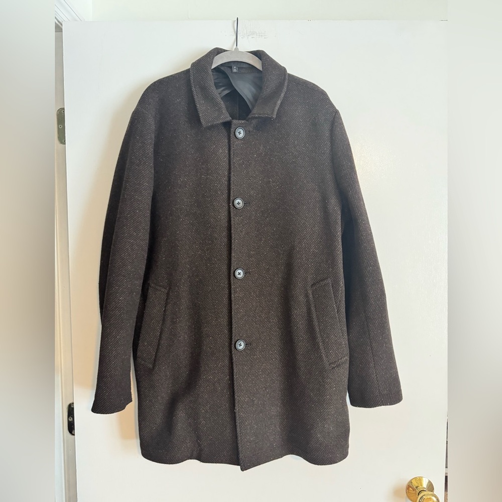 Bonobos Wool Dark Brown Trench Coat